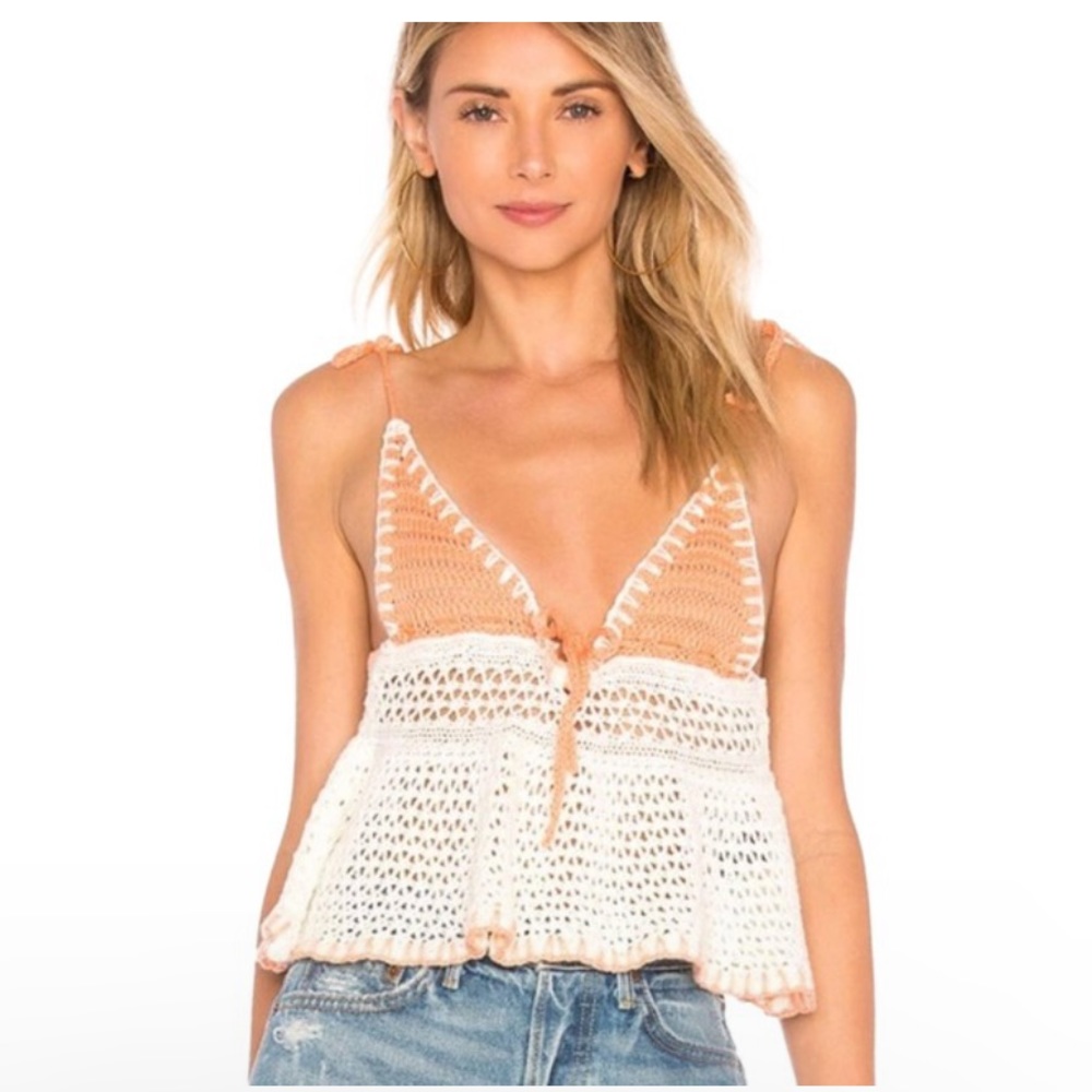 NBD x Revolve Calypso Crochet Tank Top Size M